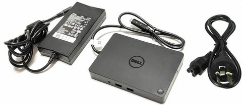 Dell WD15 (K17A) USB-C Displayport Laptop Docking Station and Power supply